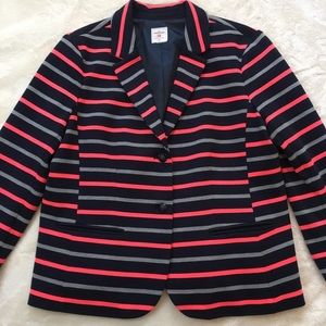 Gap Academy Blazer Pink Gray Navy Size 18